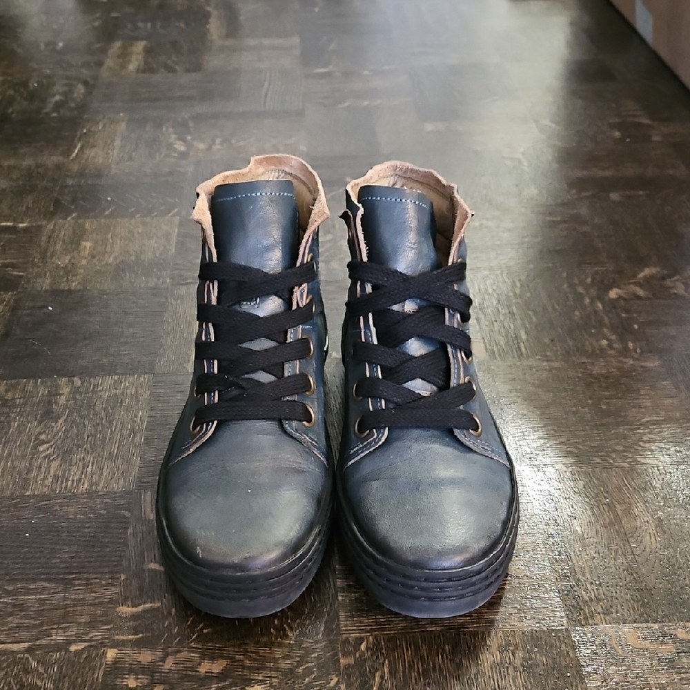 Fly London Black Leather Sneakers